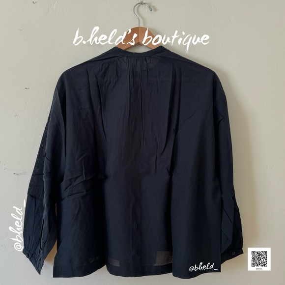 Dôen Jane Blouse in Navy Blue Organic Cotton Viscose Size XS Brand New NWT - Picture 9 of 10